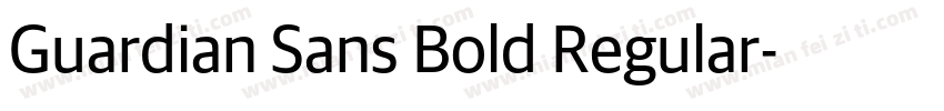 Guardian Sans Bold Regular字体转换